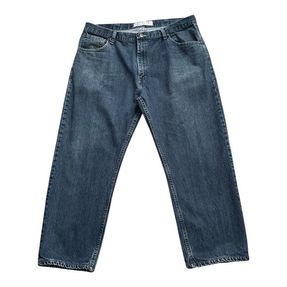 WRANGLER Mens Size 40 Regular Fit 100% Cotton Denim Blue Jeans 26.5" Inseam - Picture 1 of 7